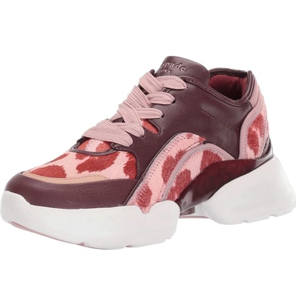 kate spade Shoes - Kate Spade Chunky Bulky Cloud Sneaker Platform Leather Calf Hair Multi Pink, 10